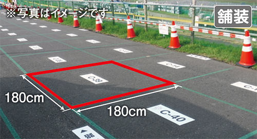 B会場 堤防上マス席